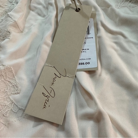 Max Azria Women Cream Lace Wing Mini Dress Gown Sz XS Elastic Stretch Waist NWT - Picture 8 of 15